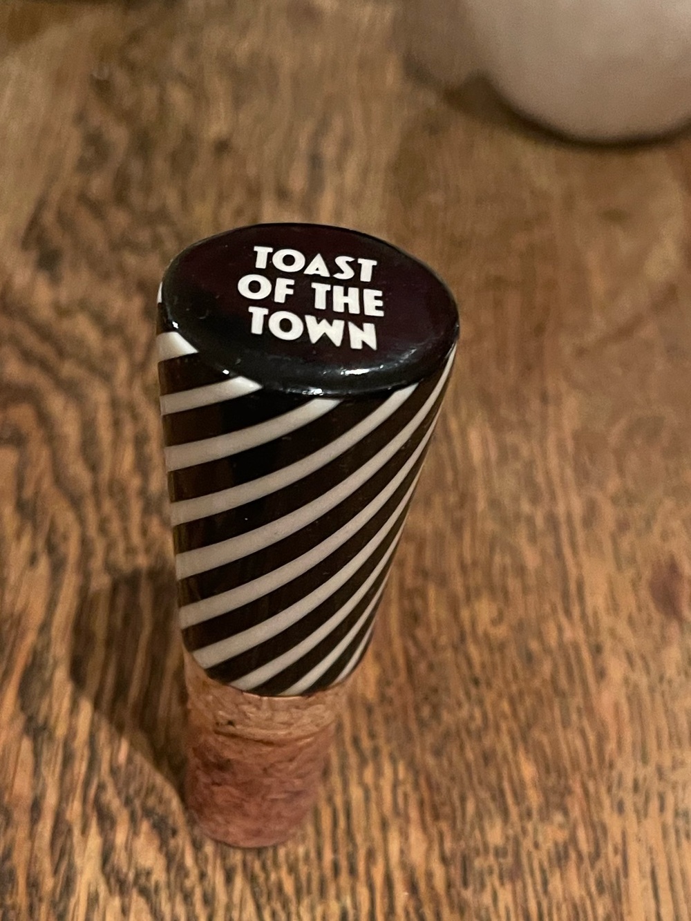 kate spade Toast of the Town Striped Wine Bottle Stopper
